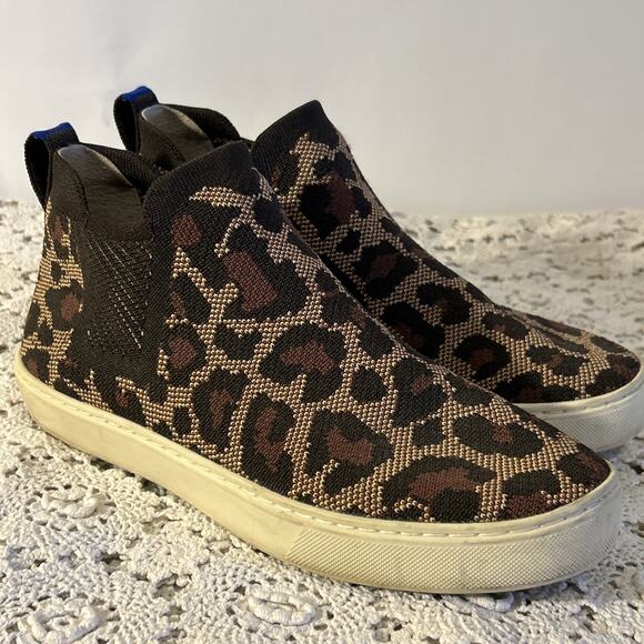 Rothy's Shoes - Rothy’s Chelsea Wild Cat Animal Print Leopard Women’s Size 8 Sneaker Ankle Boot
